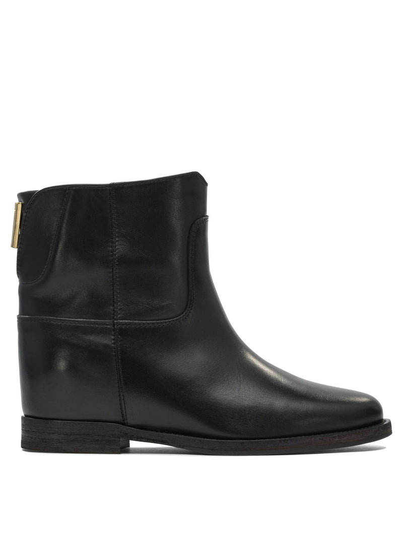 Via Roma 15 Botas de cuero negras Via Roma 15 para mujer - World Class Fashion