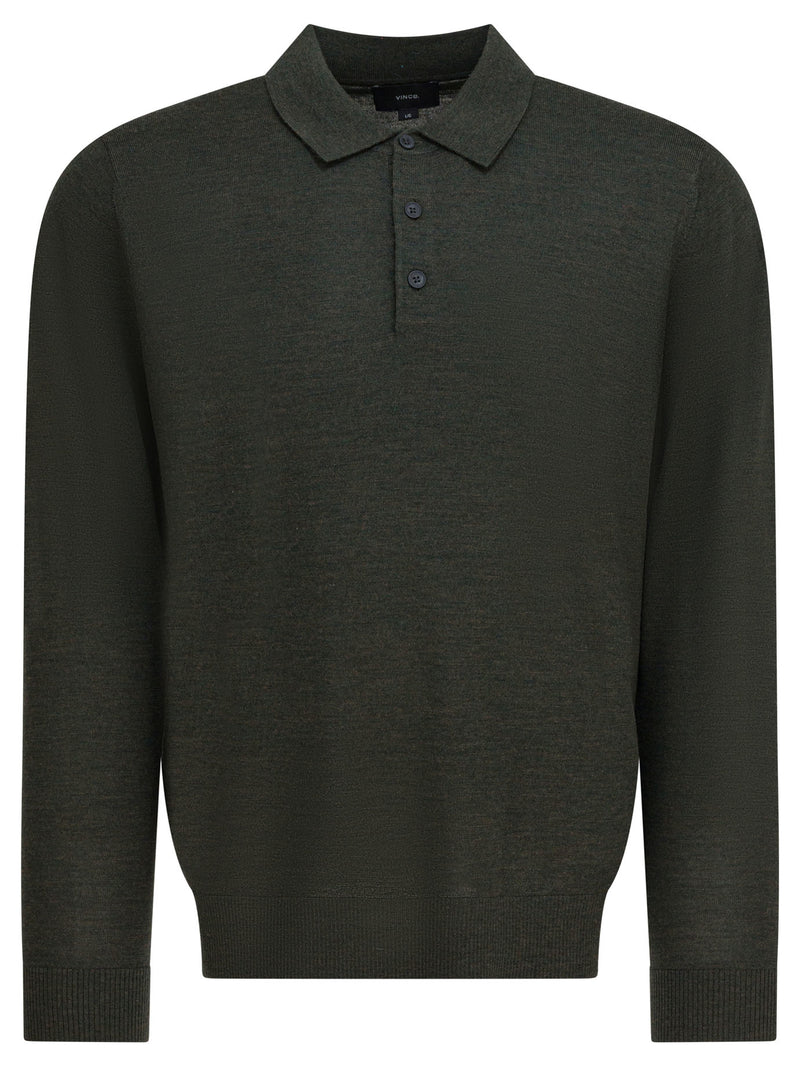 Vince Vince Merino Wool Polo Shirt Grey Men - World Class Fashion