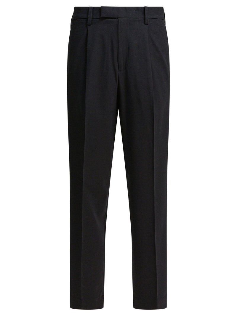 Vince Vince Pleated Louie Relaxed Trousers Black Men - World Class Fashion