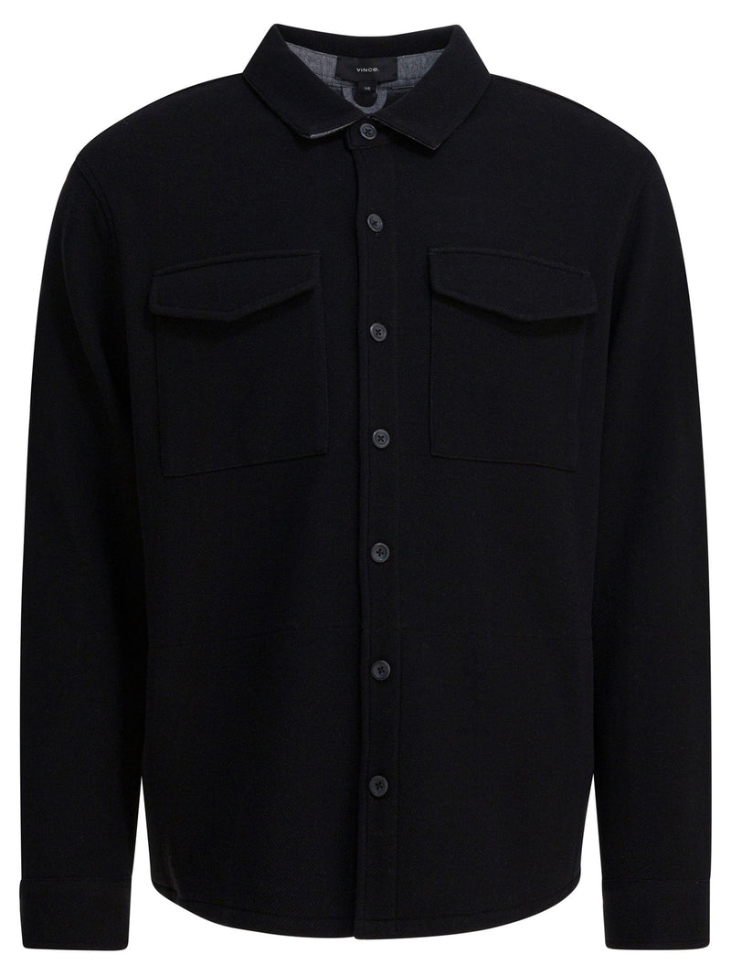 Vince Vince Cotton Overshirt Jacket Blue Men - World Class Fashion