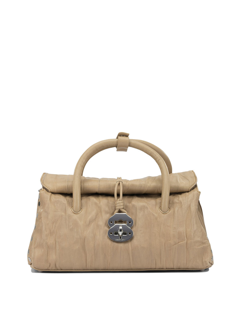 Zanellato Bolso de mano plisado Zanellato Dotta beige - World Class Fashion