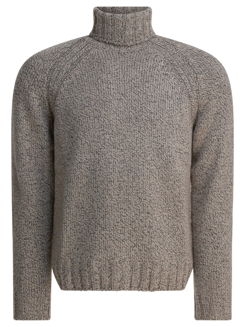Zegna Zegna Cashmere Wool Turtleneck Beige Men - World Class Fashion