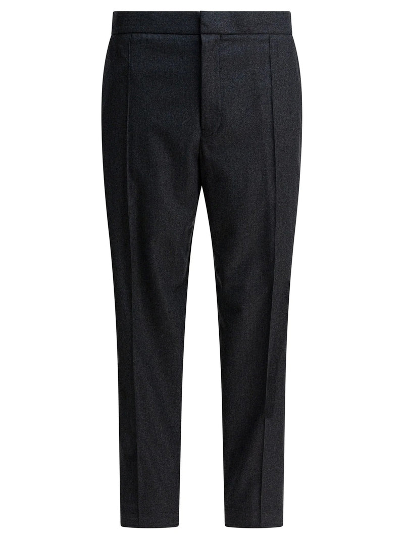 Zegna Zegna Cashmere and Silk Pants Grey Men - World Class Fashion