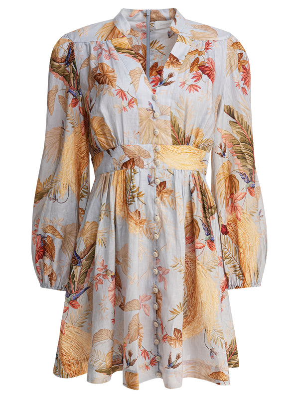 Zimmermann Ascension Plunge Mini Dress
