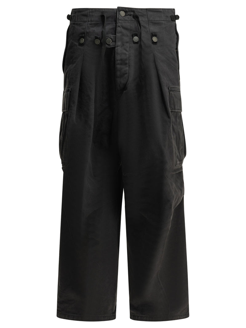Kapital Kapital Rip Stop Jumbo Cargo Pants Black Men - World Class Fashion