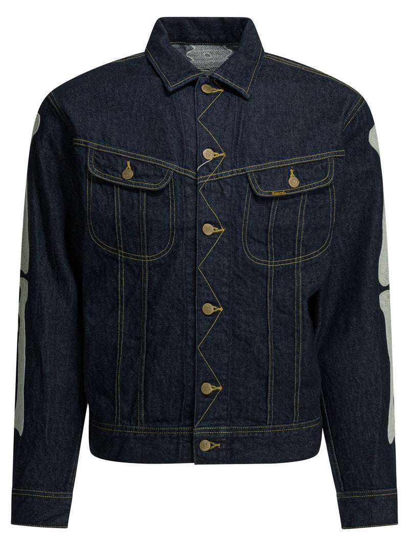 Kapital Kapital EK-1500LJBIDG Denim Jacket Blue - World Class Fashion