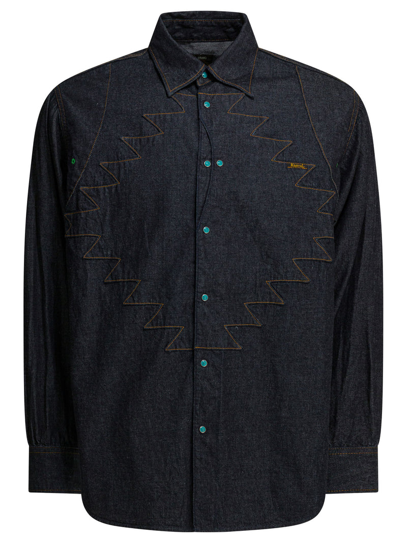 Kapital Kapital K2509LS081IDG Denim Shirt Blue Men - World Class Fashion