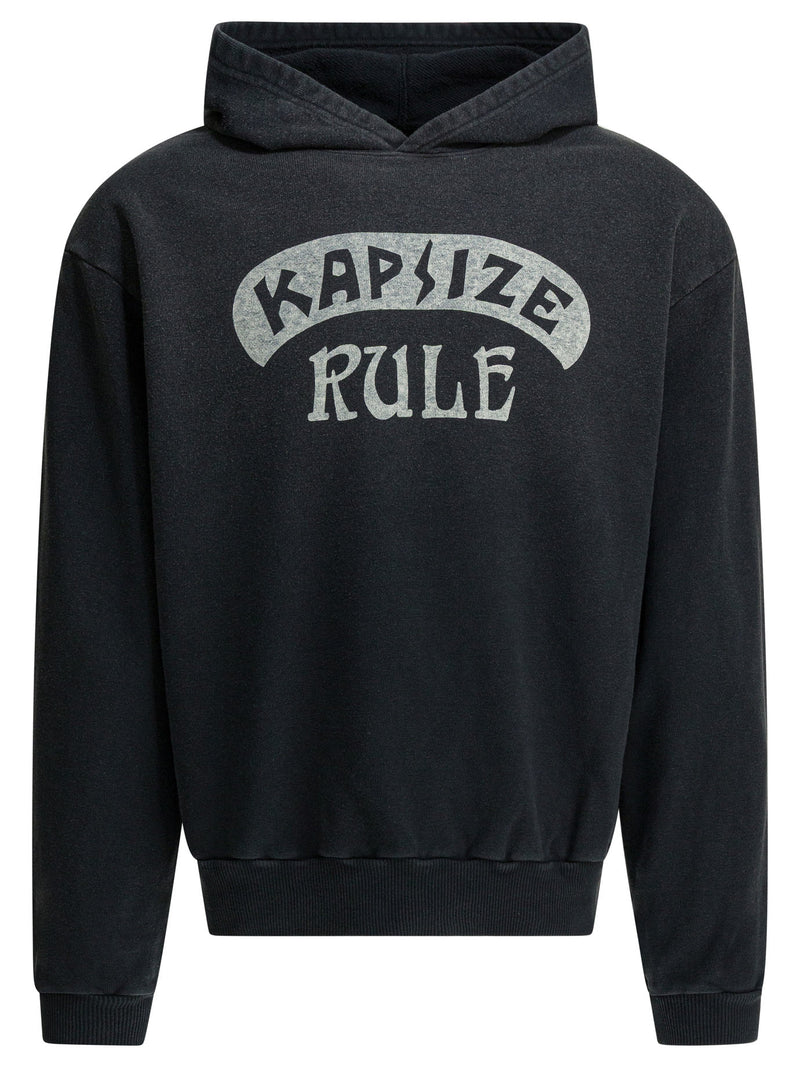 Kapital Sudadera con capucha Kapital Kapsize Rule negra - World Class Fashion