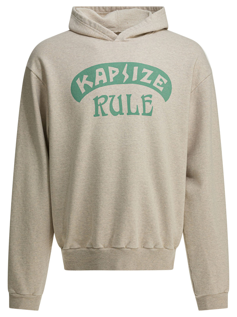 Kapital Sudadera con Capucha Rule de Kapital Kapsize Beige - World Class Fashion