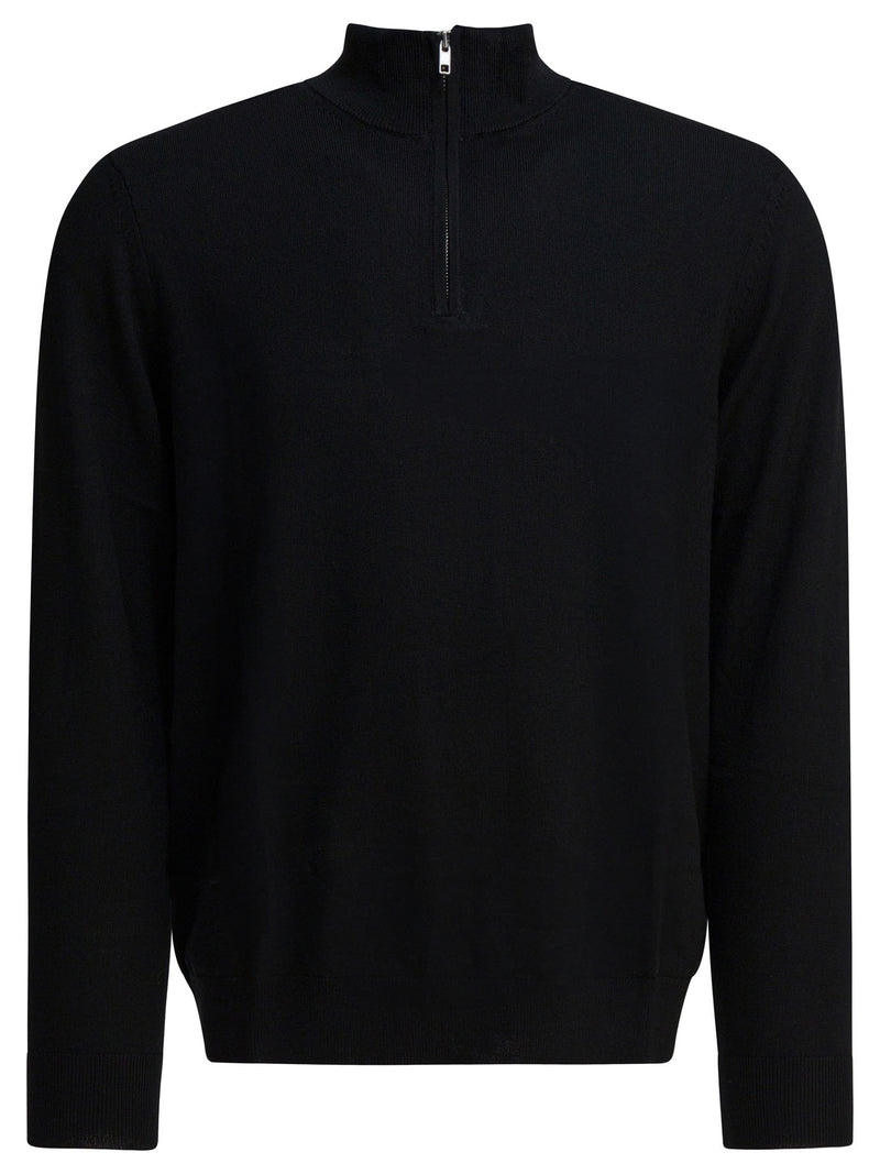 Nn.07 Nn.07 Sergio Jersey de Polo de Lana Merino Negro - World Class Fashion