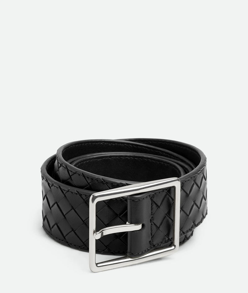 Bottega Veneta Bottega Veneta Leather Belt Black Men - World Class Fashion