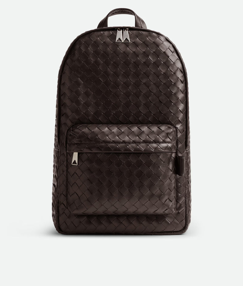 Bottega Veneta Bottega Veneta Intrecciato Backpack Brown - World Class Fashion