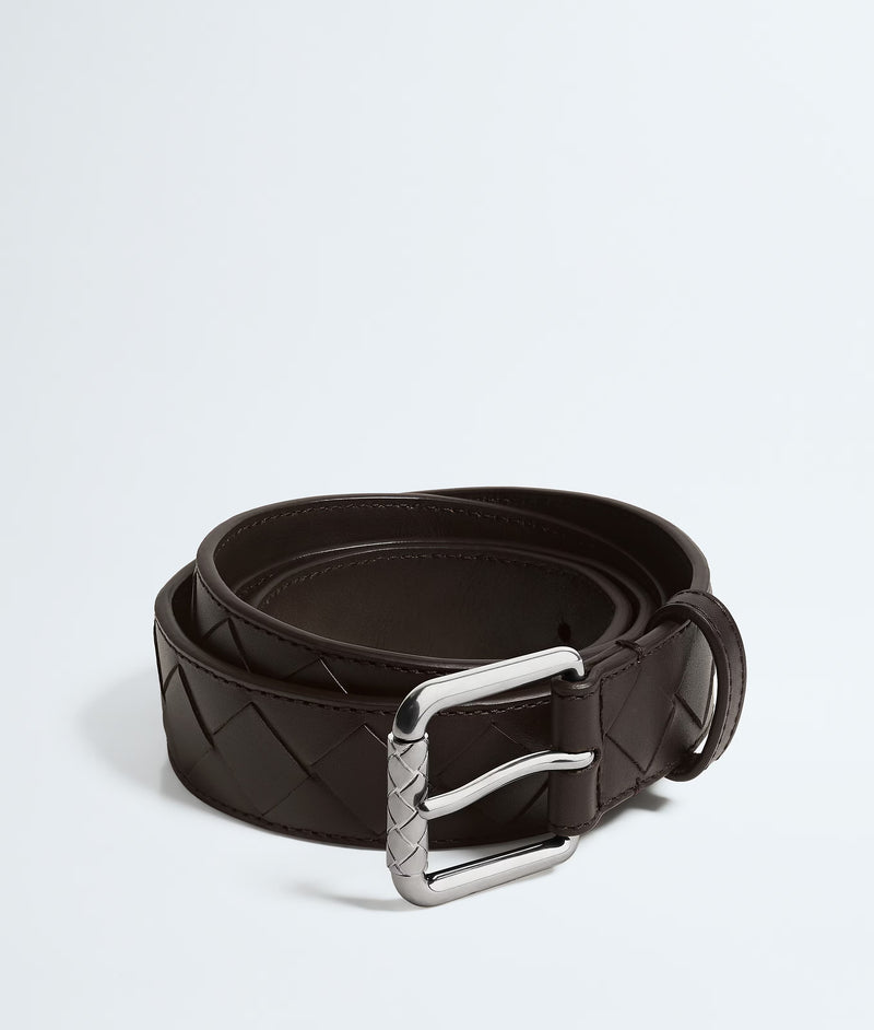 Bottega Veneta Bottega Veneta Intrecciato Belt Brown Men - World Class Fashion
