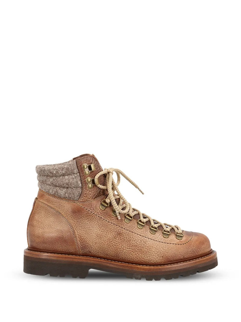 Brunello Cucinelli Brunello Cucinelli Lace-up Boots Brown Men - World Class Fashion