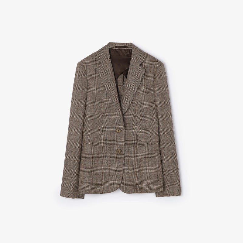 Burberry Burberry Single Breasted Blazer Jacket Brown Women - World Class Fashion