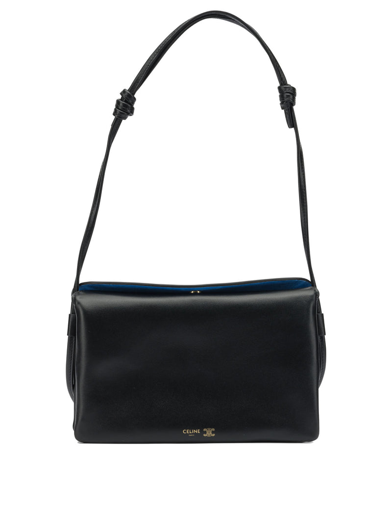 Celine Celine Trio Flap Small Shoulder Bag Black - World Class Fashion