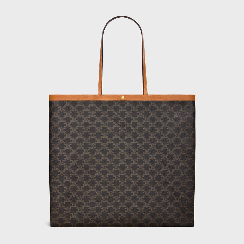 Celine Celine Large Flat Shopper Shoulder Bag Brown - World Class Fashion
