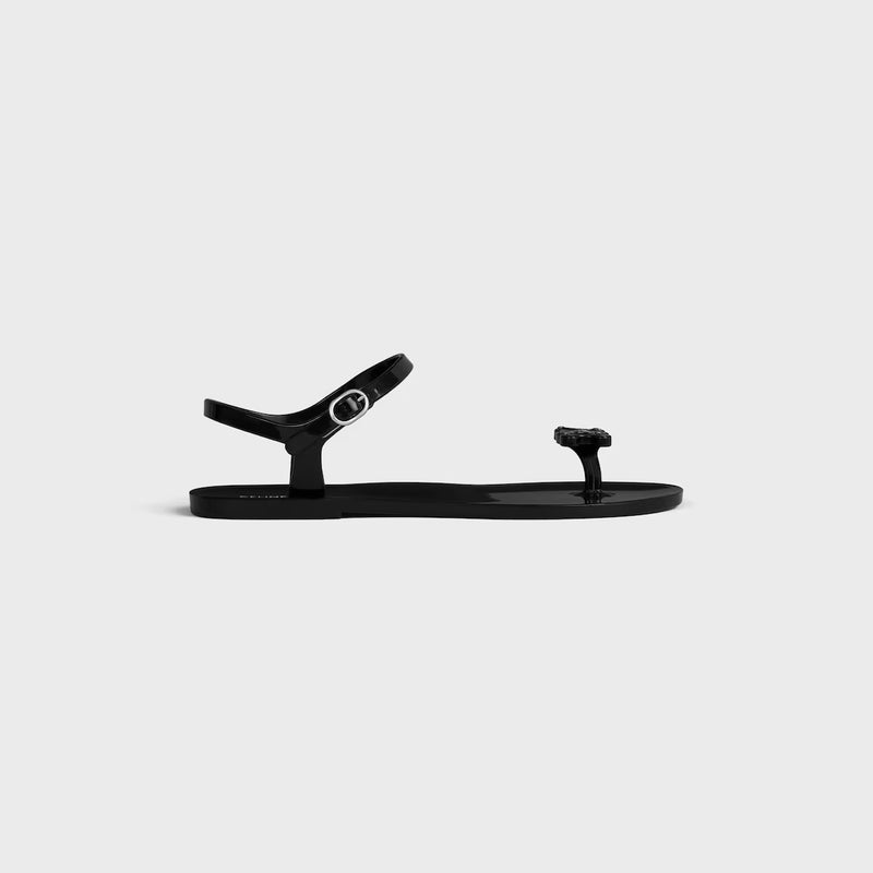 Celine Celine Jelly Bay Flat Sandals Black Women - World Class Fashion