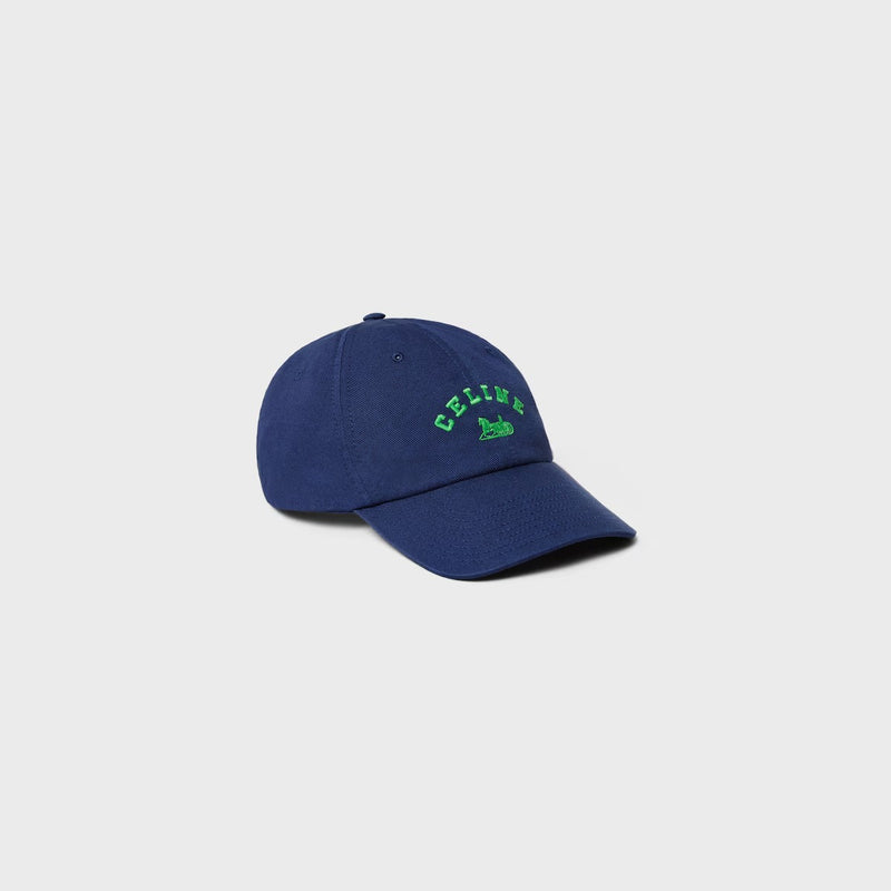 Celine Celine Cotton Baseball Cap Blue Men - World Class Fashion