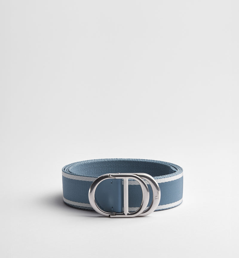 Dior Cinturón Dior CD Icon Azul Claro - World Class Fashion