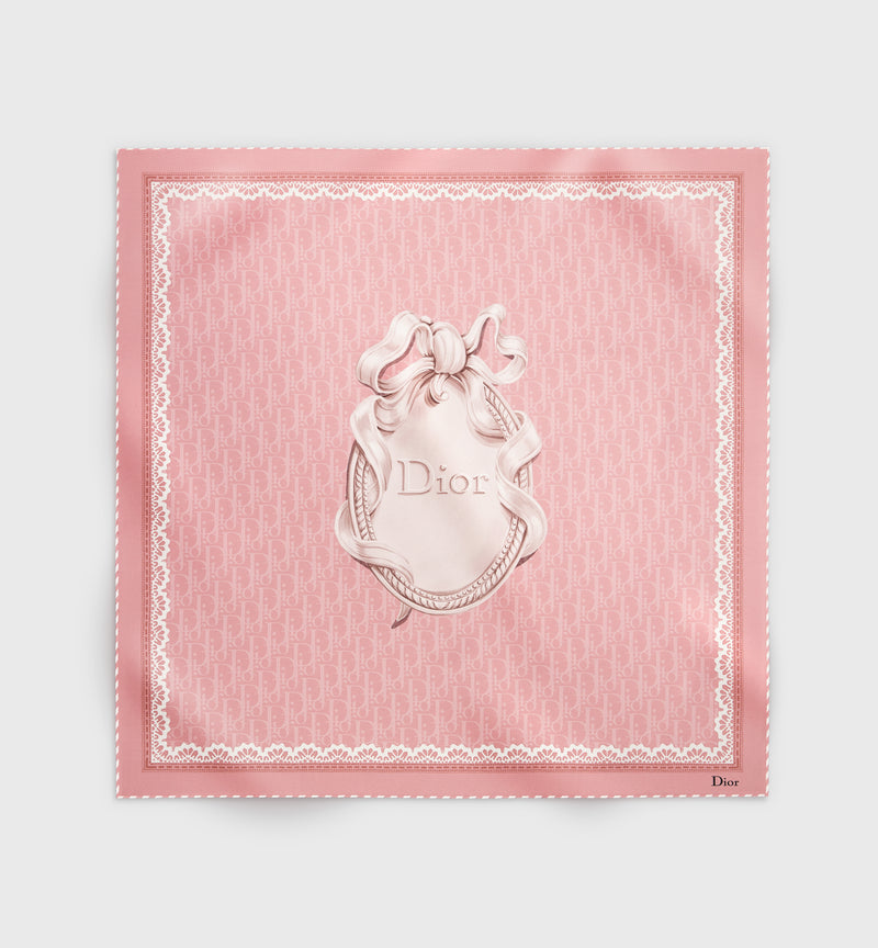 Dior Dior Dior Médaillon 70 Foulard Pink - World Class Fashion