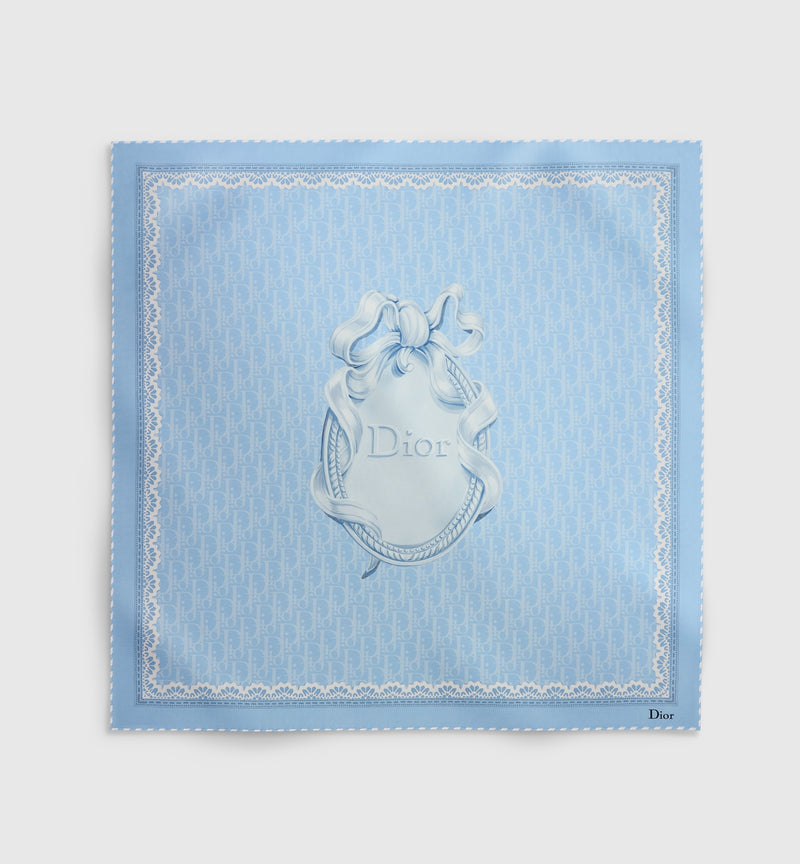 Dior Dior Dior Médaillon 70 Foulard Blue - World Class Fashion
