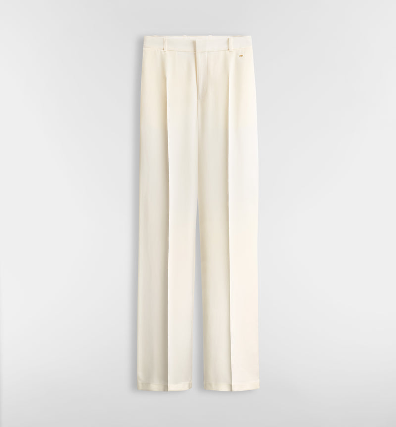 Dior Dior Silk Tailored Pants White Women - World Class Fashion
