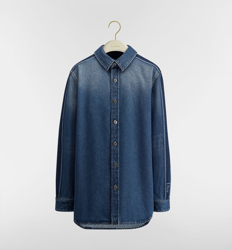 Dior Dior Relaxed Fit Denim Shirt Blue Women - World Class Fashion