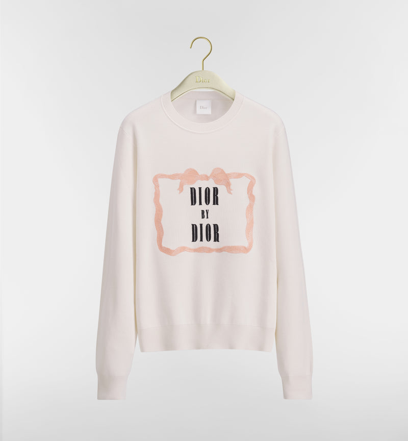 Dior Dior Book Cover Crewneck Knitwear White - World Class Fashion