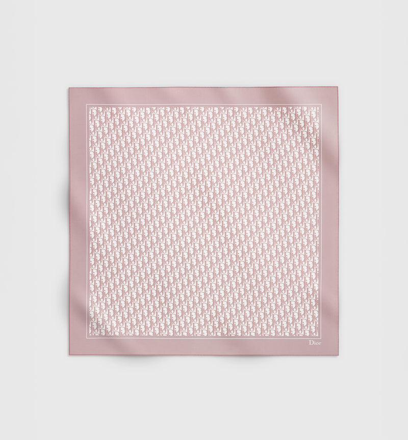 Dior Dior Dior Oblique 90 Scarf Pink - World Class Fashion
