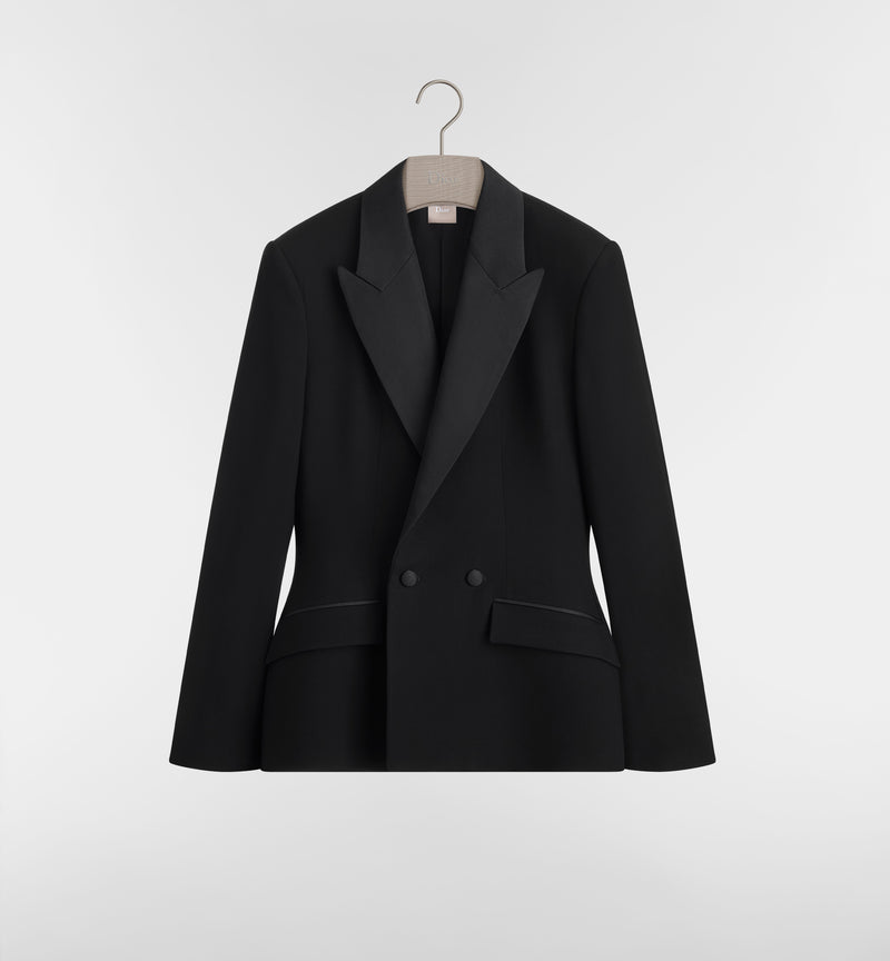 Dior Dior Bar Wool Blazer Jacket Black - World Class Fashion