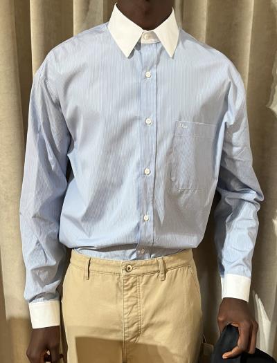 Dior Dior Cotton Shirt Blue Men - World Class Fashion