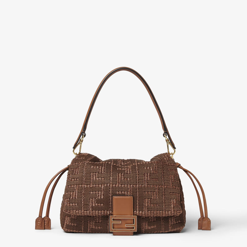 Fendi Fendi Mamma Baguette Small Handbag Brown - World Class Fashion