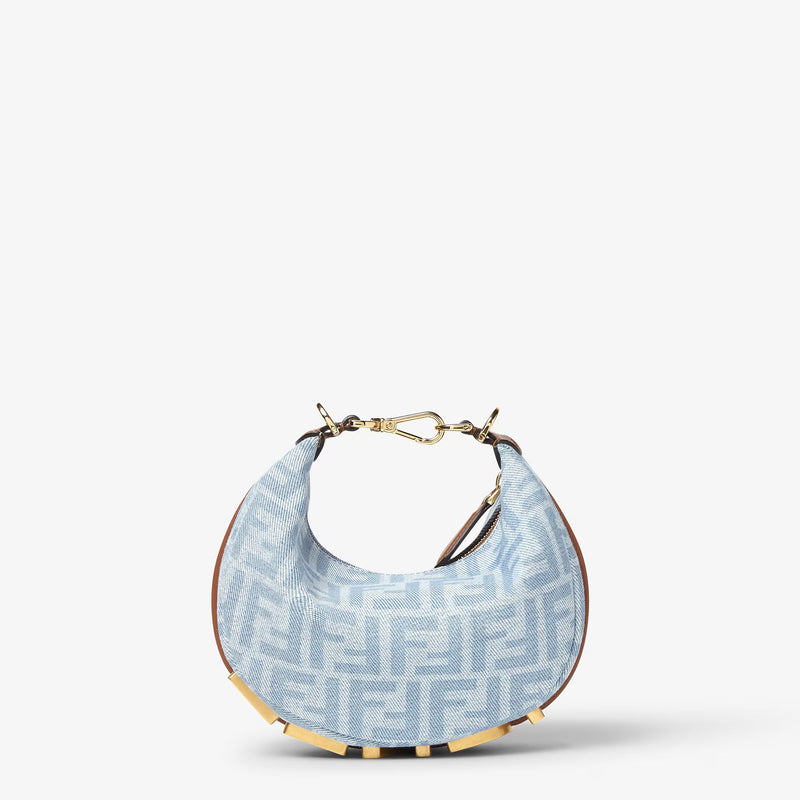 Fendi Fendi Fendigraphy Small Handbag Blue - World Class Fashion