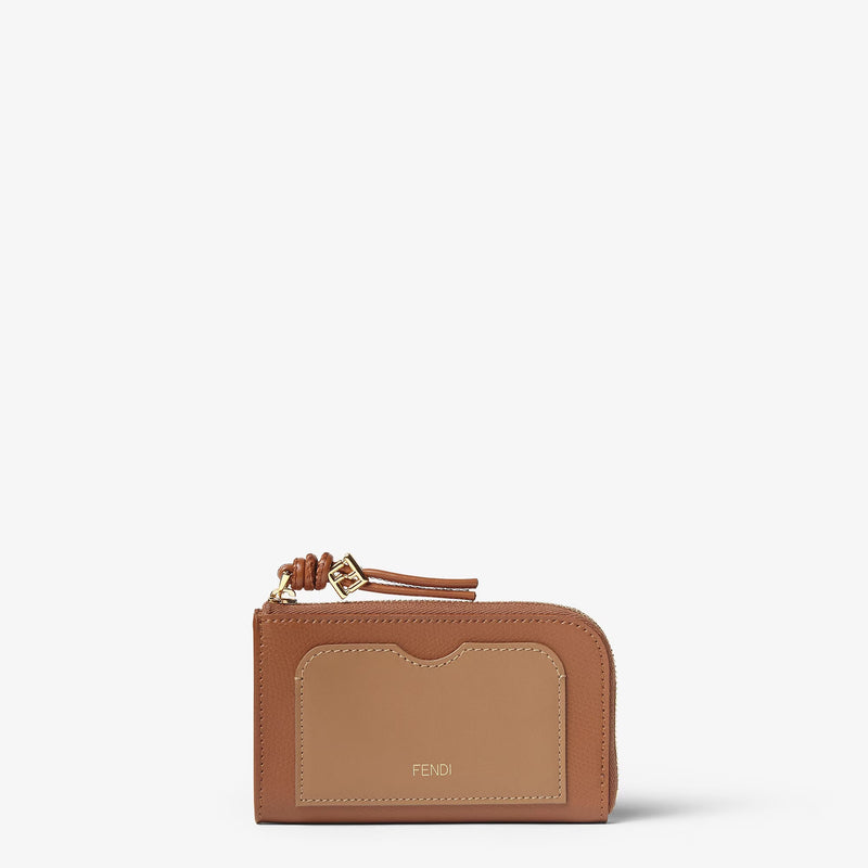 Fendi Fendi FF Diamonds Card Holder Brown Women - World Class Fashion