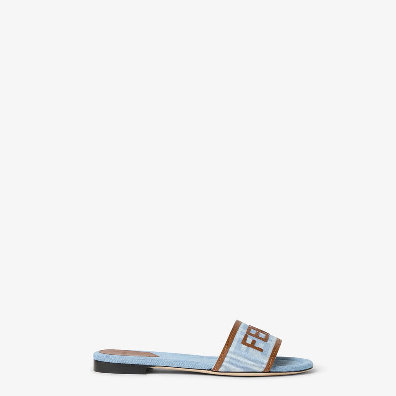 Fendi Fendi Sunshine Slides Light Blue Women - World Class Fashion