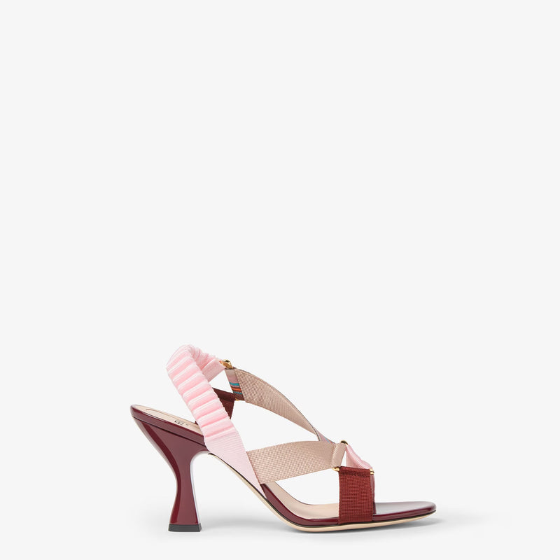 Fendi Fendi Colibrì Iconic 85mm Heeled Sandals Brown - World Class Fashion