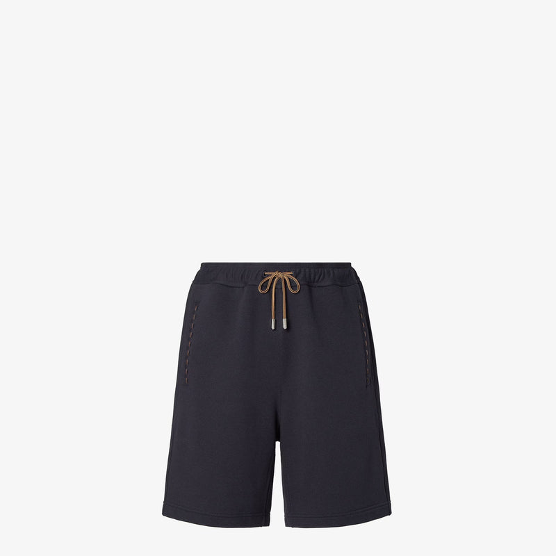 Fendi Fendi Cotton Shorts Blue Men - World Class Fashion