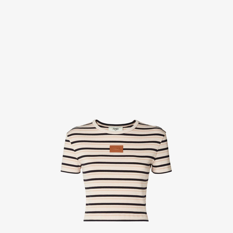 Fendi Fendi Striped Cropped Top Pink Women - World Class Fashion