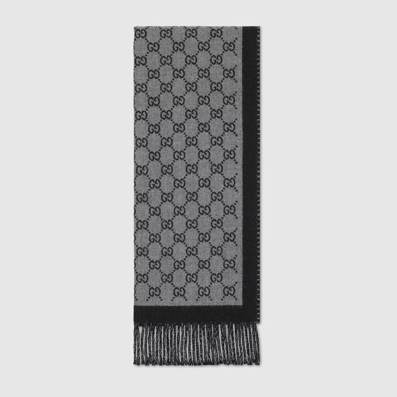 Gucci Gucci Gg Scarf In Wool - World Class Fashion