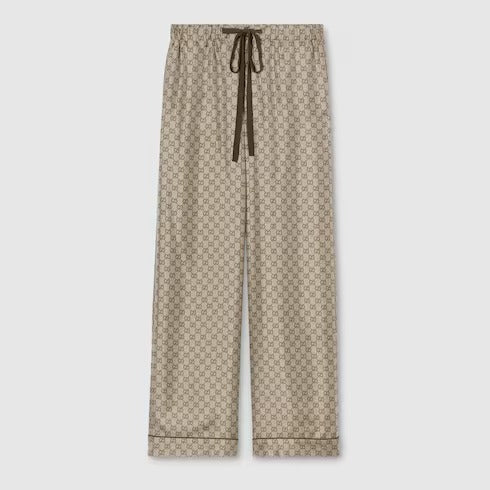 Gucci Gucci Gg Silk Pants - World Class Fashion