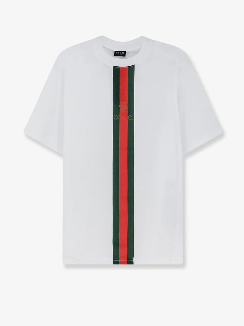 Gucci Gucci T-shirt With Web Detail - World Class Fashion