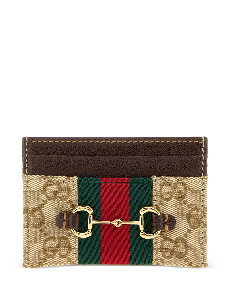 Gucci Gucci Horsebit Web Cards Holder - World Class Fashion