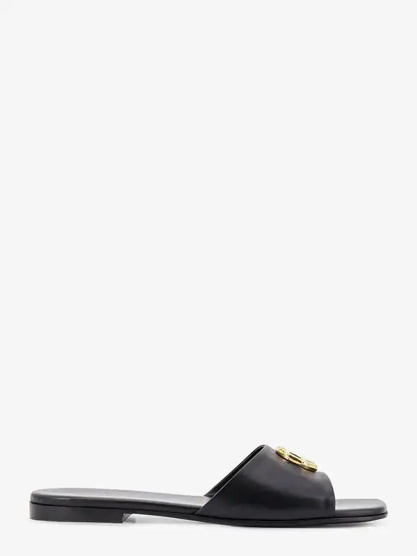 Gucci Gucci GG Leather Slider Sandals Black Women - World Class Fashion