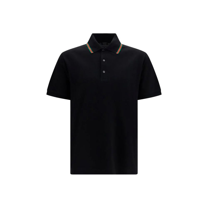 Gucci Gucci Cotton Polo Shirt With Web Detail - World Class Fashion
