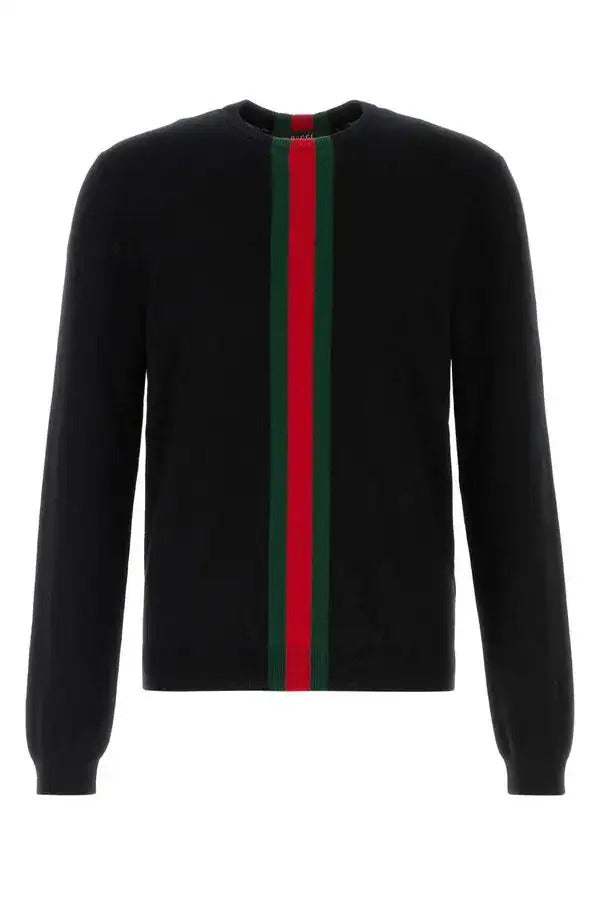 Gucci Gucci Cashmere Knitwear With Web Details - World Class Fashion