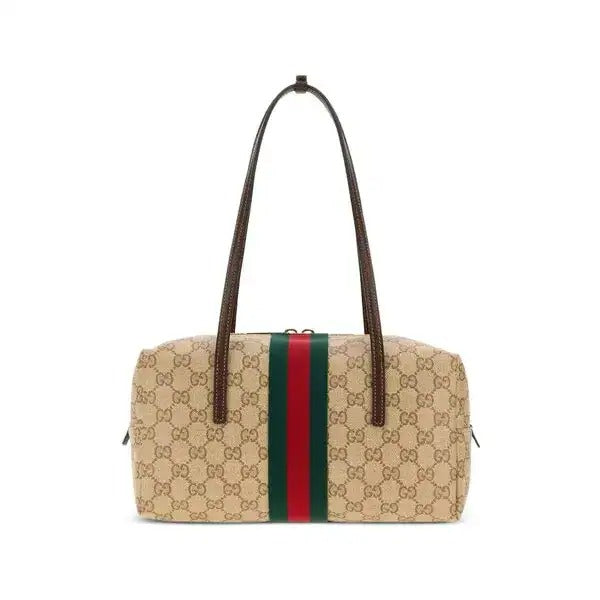Gucci Gucci Melrose Medium Shoulder Bag Beige - World Class Fashion