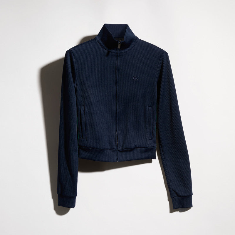 Gucci Gucci Zippered Sweatshirt Blue Women - World Class Fashion