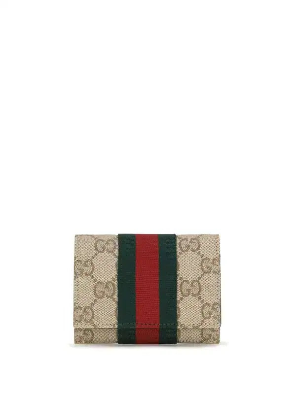 Gucci Gucci Gg Wallet With Web Detail - World Class Fashion