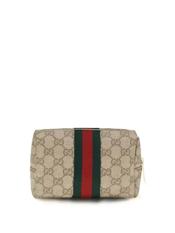 Gucci Gucci Mini Beauty Case GG Beige Women - World Class Fashion